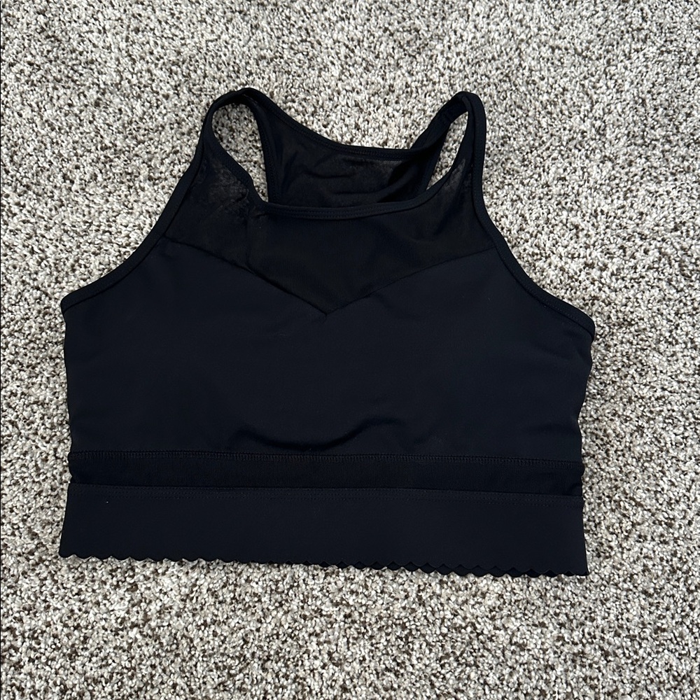 Zyia Black High-Neck Sports Bra